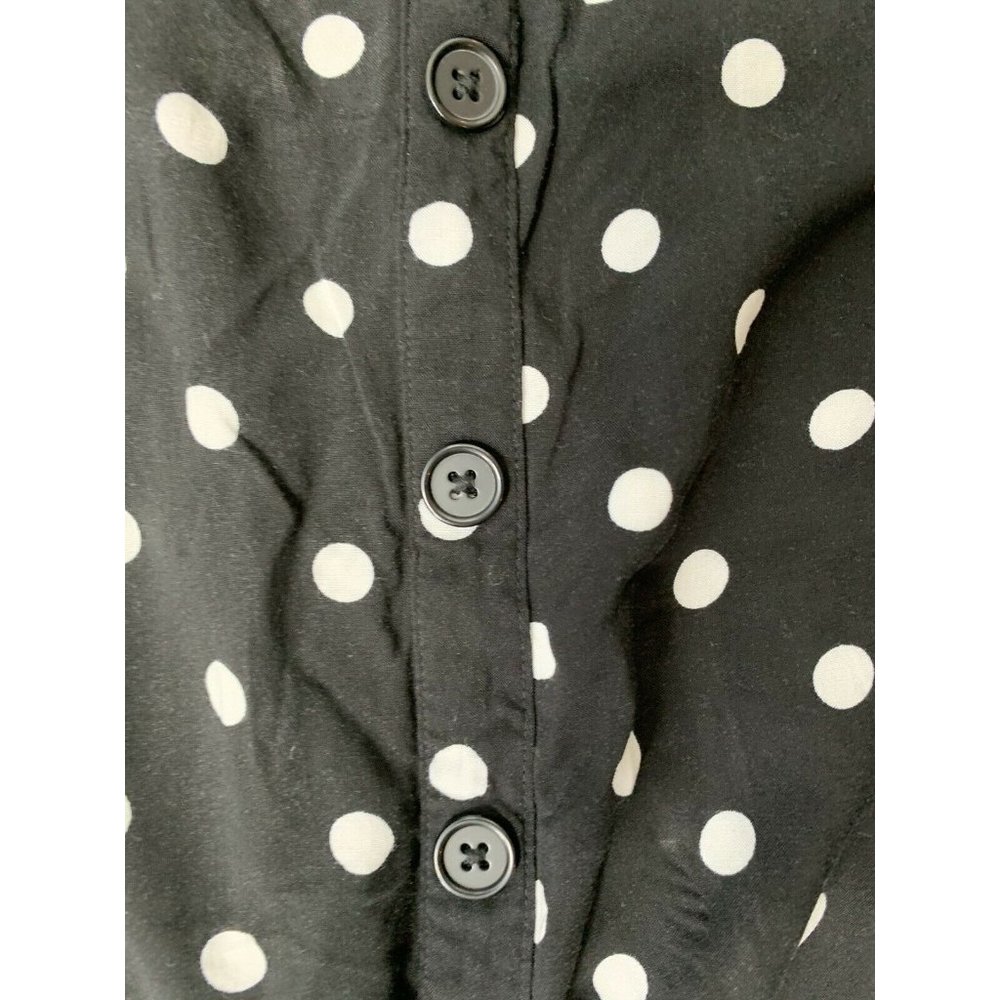 Torrid 1X 14/16 Black & White Polka Dot Skirt - Picture 5 of 5